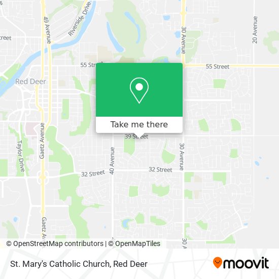 St. Mary's Catholic Church map