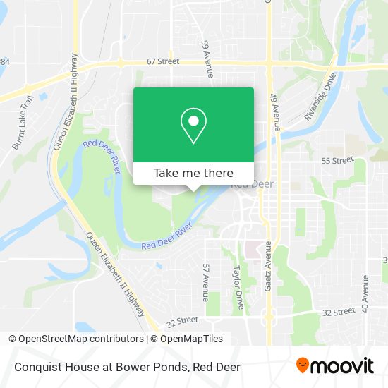 Conquist House at Bower Ponds map