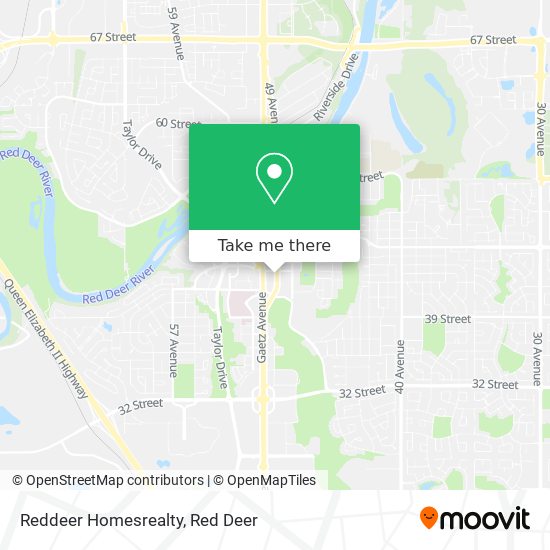 Reddeer Homesrealty map