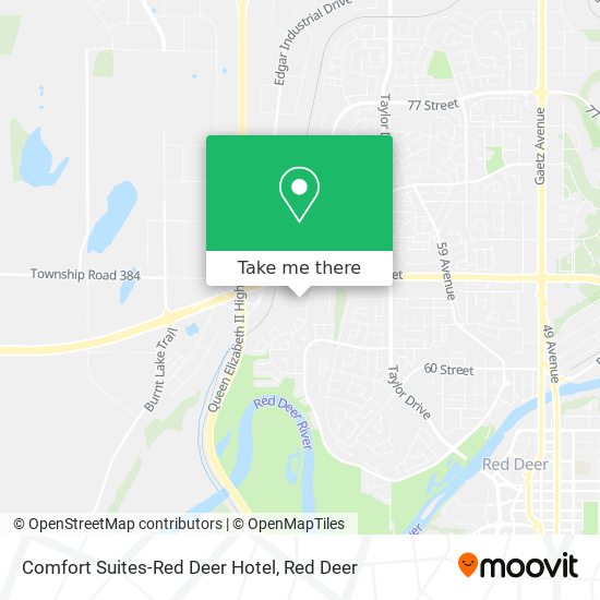 Comfort Suites-Red Deer Hotel map