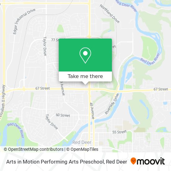 Arts in Motion Performing Arts Preschool map