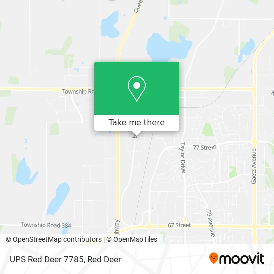 UPS Red Deer 7785 map