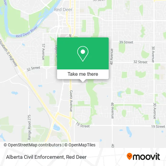 Alberta Civil Enforcement map