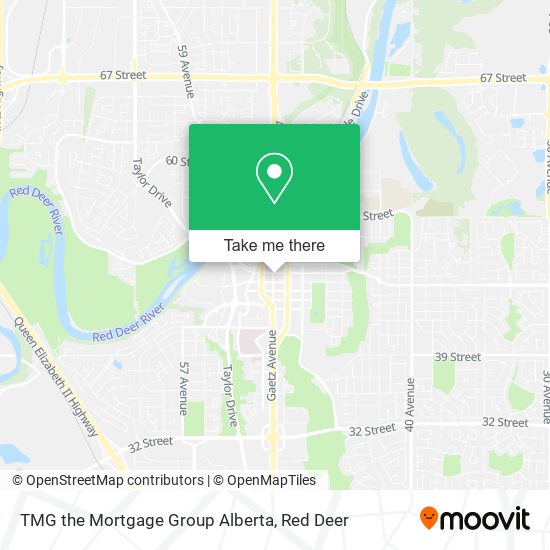 TMG the Mortgage Group Alberta map