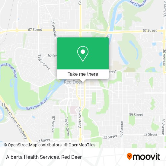 Alberta Health Services map