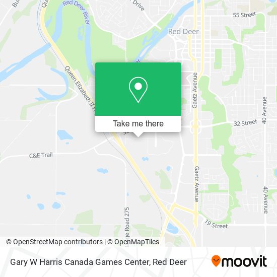 Gary W Harris Canada Games Center map
