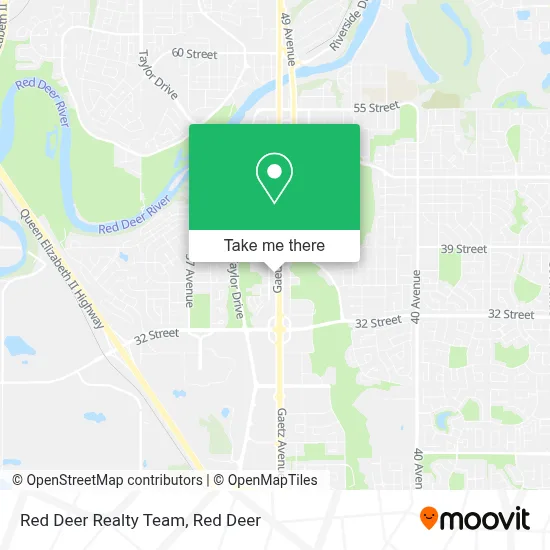 Red Deer Realty Team map