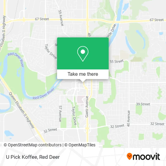 U Pick Koffee map