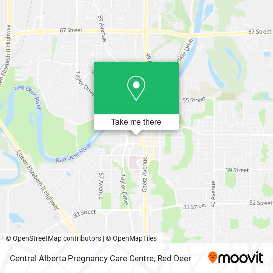 Central Alberta Pregnancy Care Centre map