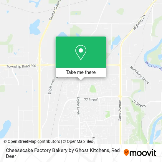 Cheesecake Factory Bakery by Ghost Kitchens map
