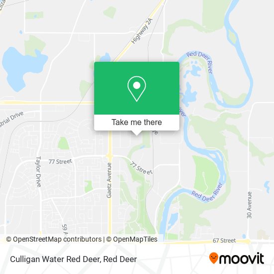 Culligan Water Red Deer map