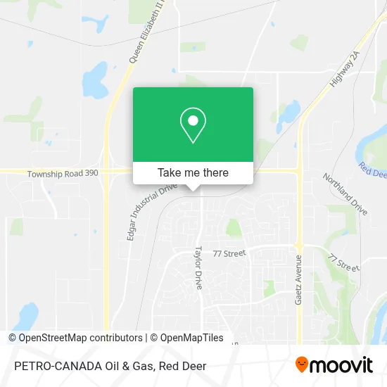PETRO-CANADA Oil & Gas map
