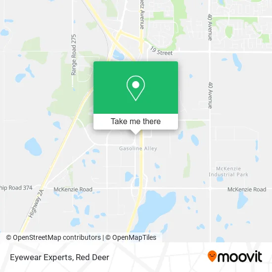 Eyewear Experts map