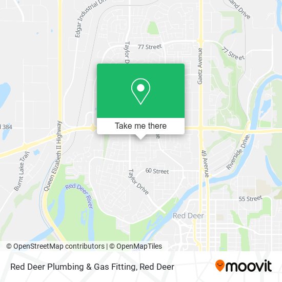 Red Deer Plumbing & Gas Fitting map