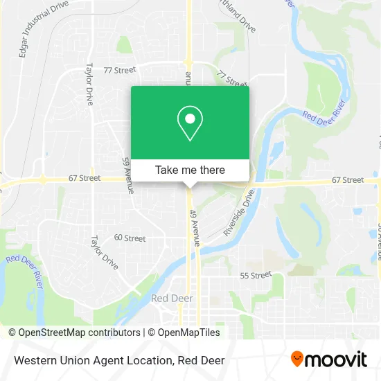 Western Union Agent Location map