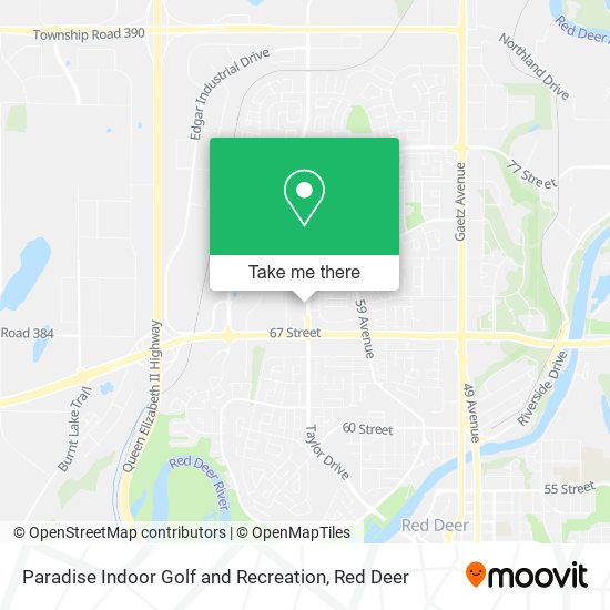 Paradise Indoor Golf and Recreation map