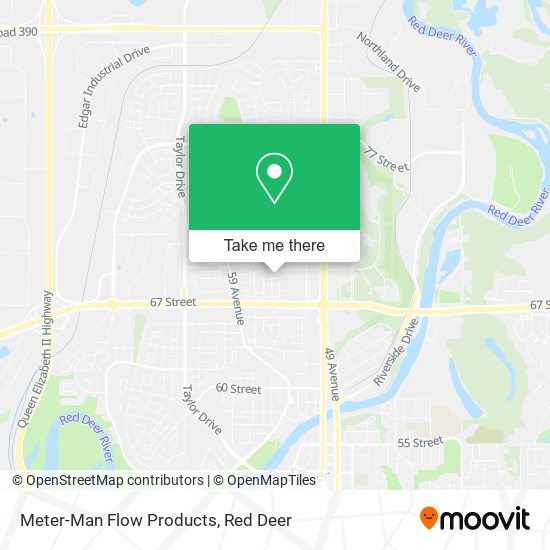 Meter-Man Flow Products map