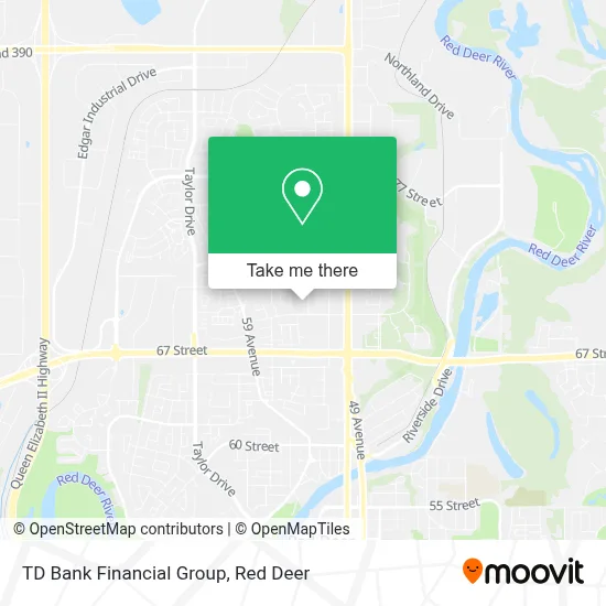 TD Bank Financial Group map