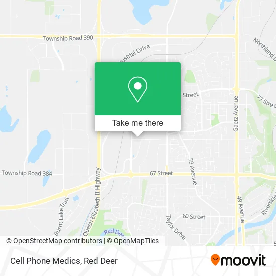 Cell Phone Medics map