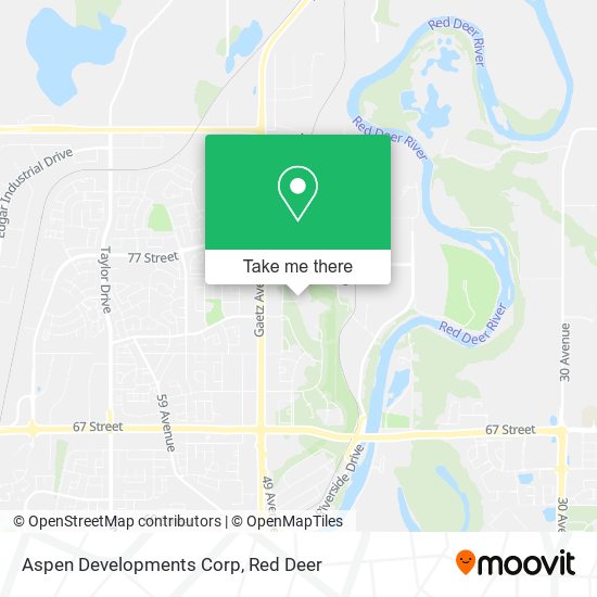 Aspen Developments Corp map
