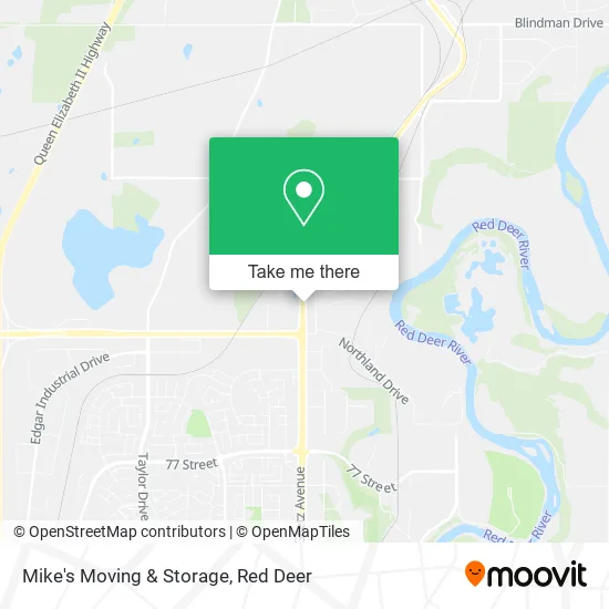 Mike's Moving & Storage map