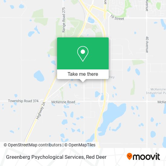 Greenberg Psychological Services map