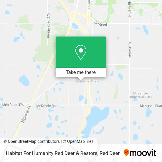 Habitat For Humanity Red Deer & Restore map