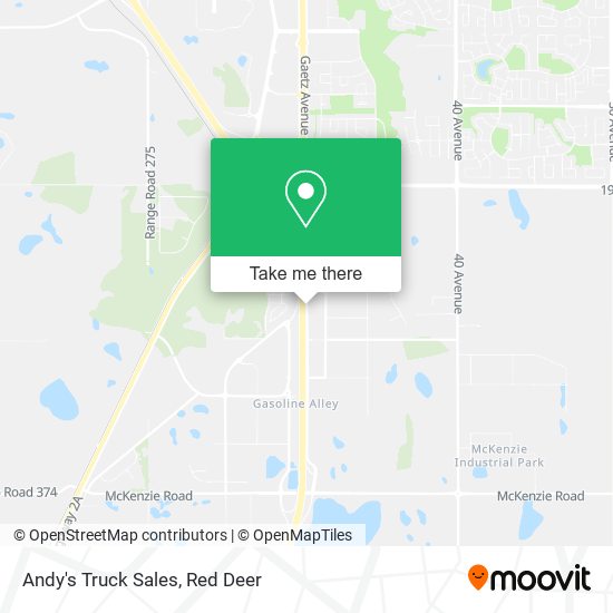 Andy's Truck Sales map