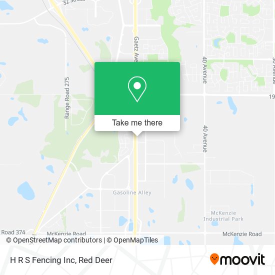 H R S Fencing Inc map