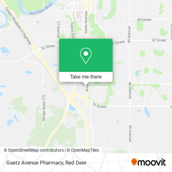 Gaetz Avenue Pharmacy map