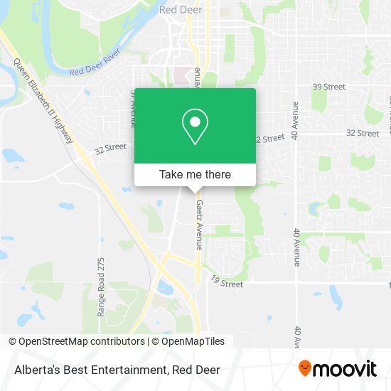 Alberta's Best Entertainment map