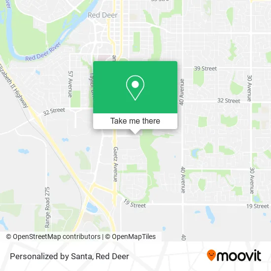 Personalized by Santa map