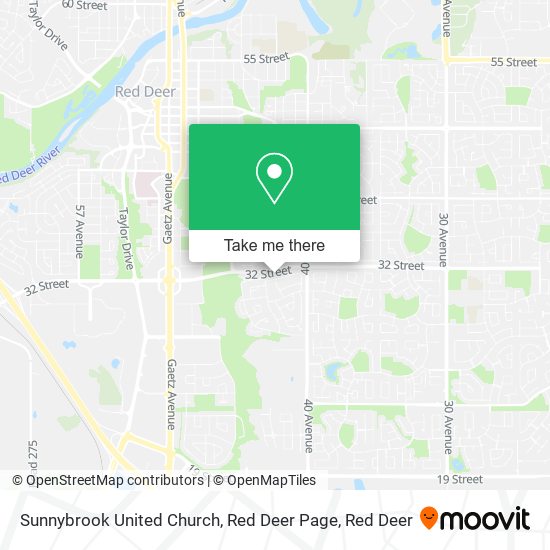Sunnybrook United Church, Red Deer Page map