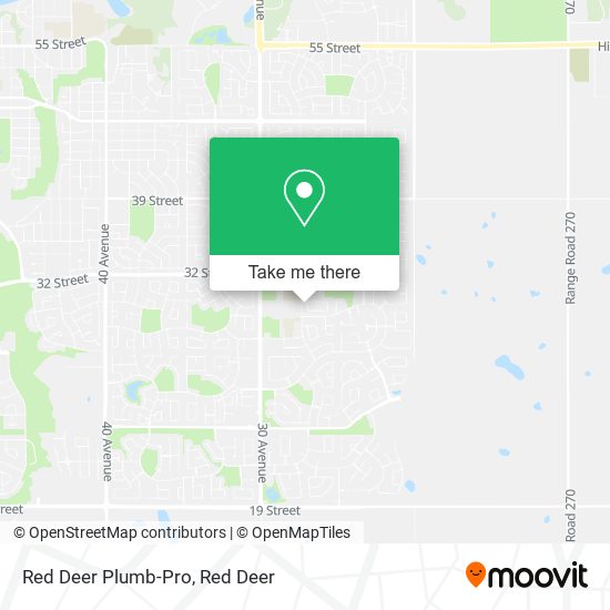 Red Deer Plumb-Pro map