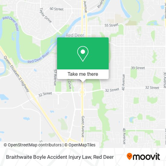 Braithwaite Boyle Accident Injury Law map