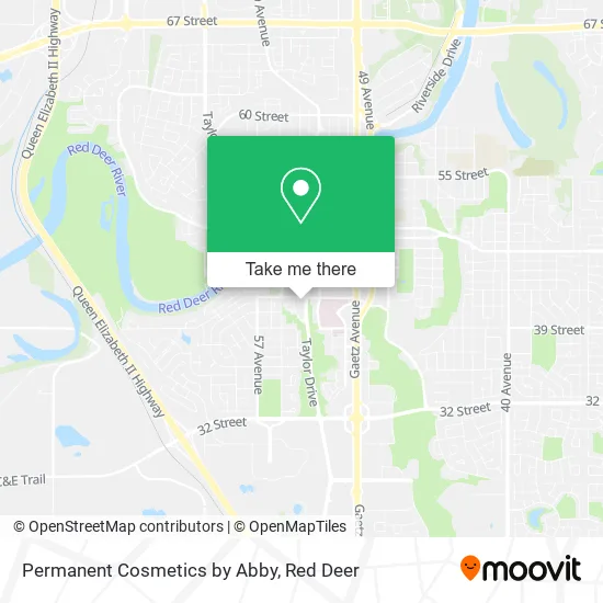 Permanent Cosmetics by Abby map