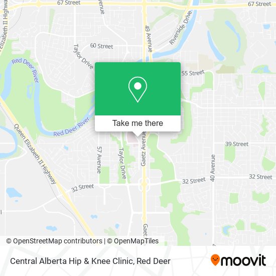 Central Alberta Hip & Knee Clinic map