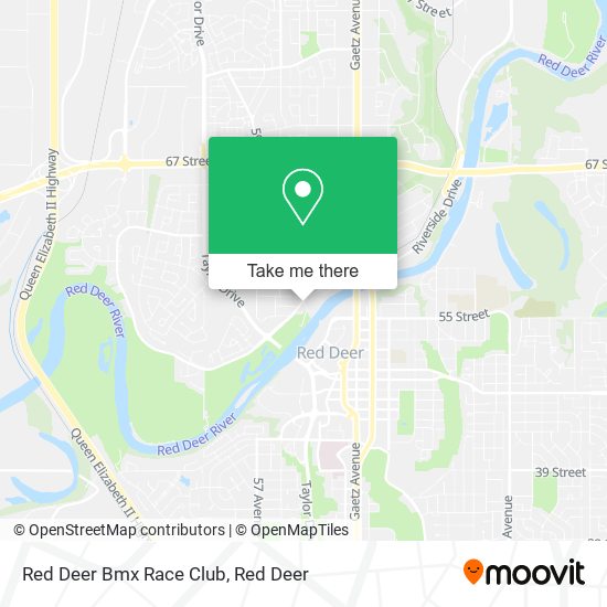 Red Deer Bmx Race Club map