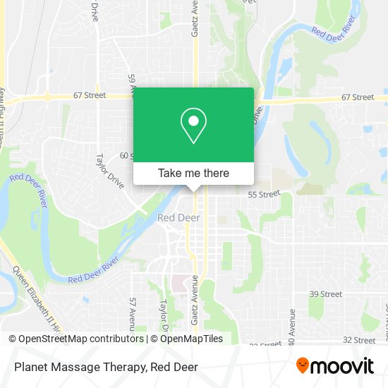 Planet Massage Therapy map