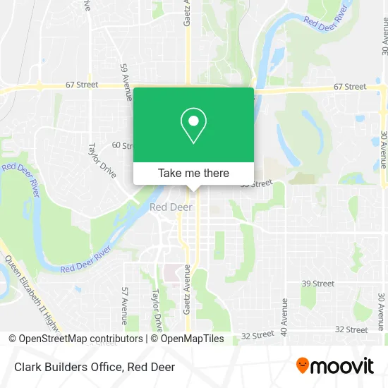 Clark Builders Office map