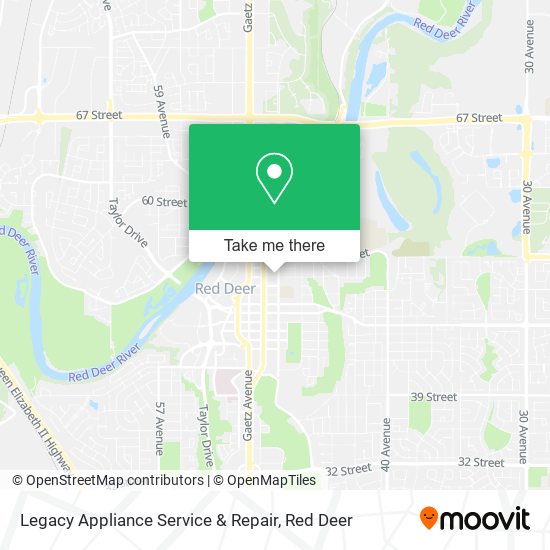 Legacy Appliance Service & Repair map