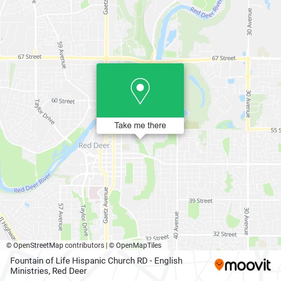 Fountain of Life Hispanic Church RD - English Ministries map