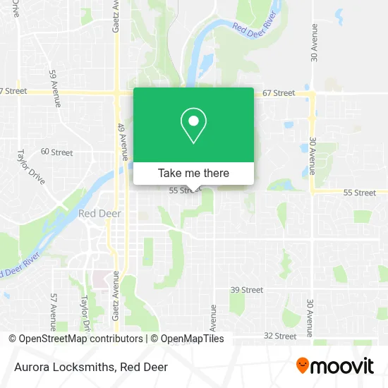 Aurora Locksmiths map