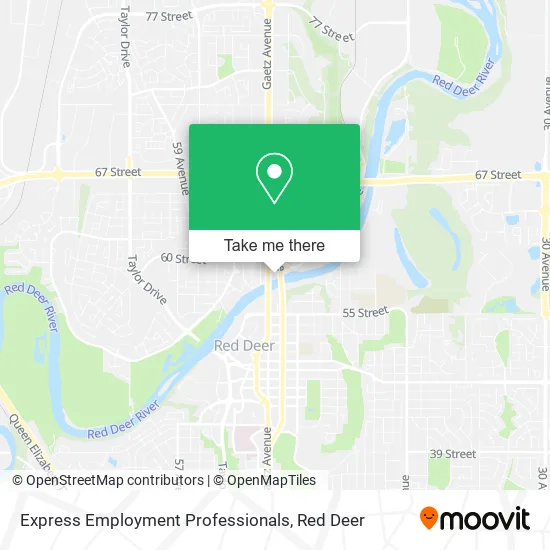 Express Employment Professionals map