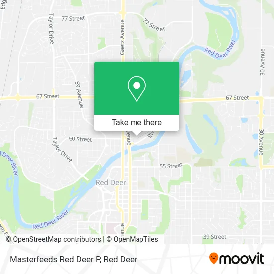 Masterfeeds Red Deer P map