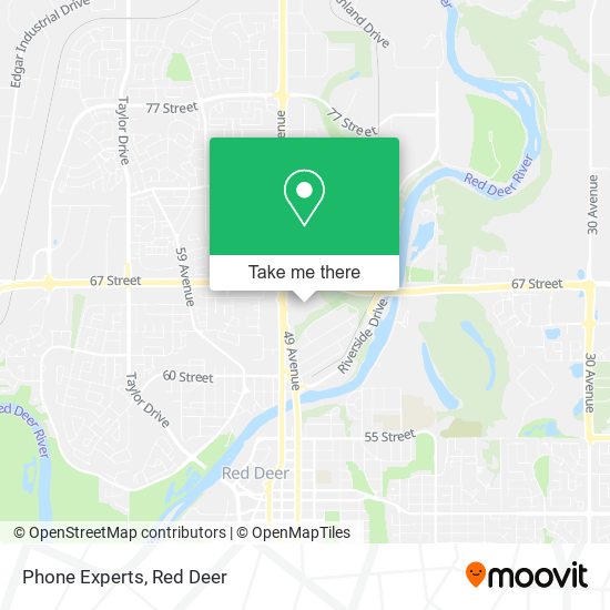 Phone Experts map
