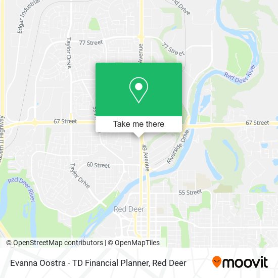 Evanna Oostra - TD Financial Planner map