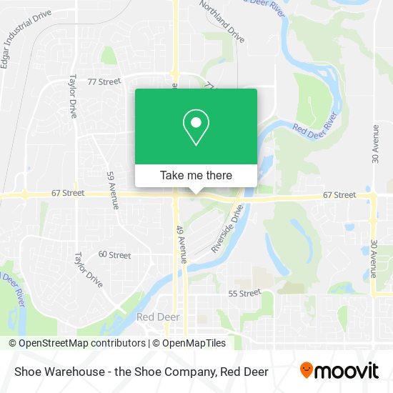 Shoe Warehouse - the Shoe Company map