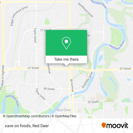 save on foods map