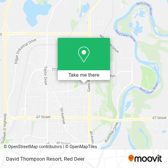 David Thompson Resort map